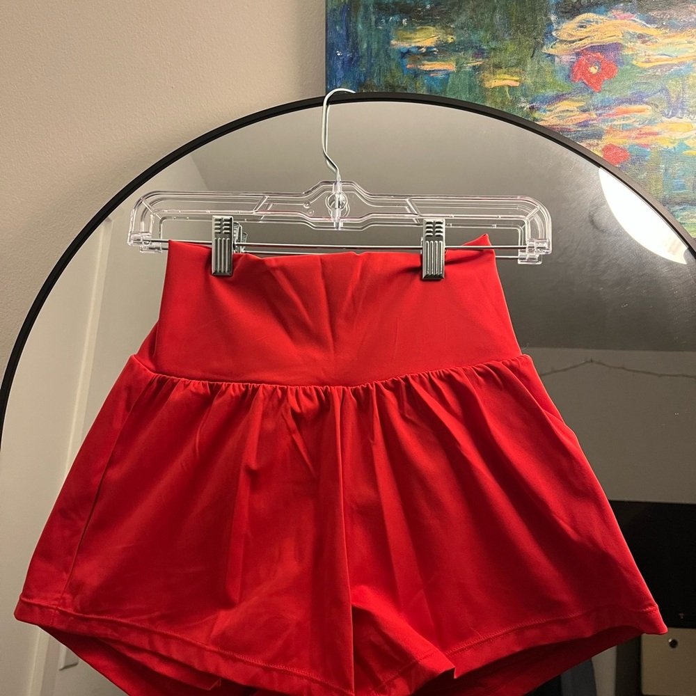 HALARA Women's Athletic Shorts - Salsa Red